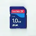 Une carte SD.