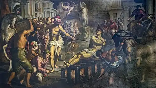 Le martyre de saint Laurent par Palma le jeune