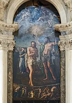 Le baptême du Christ, Battista Franco