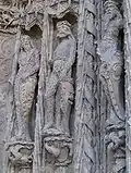 Façade principale, homme sauvage.