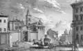 Gravure de l'église par Giuseppe Vasi (XVIIIe&nbsp;siècle).