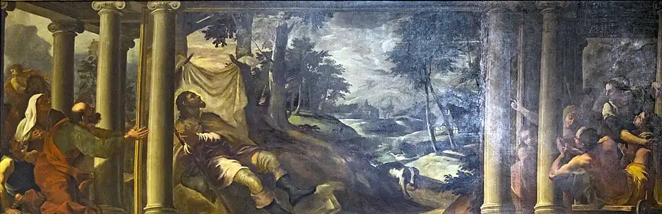Saint Roch frappé par la peste.