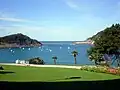 Jardins du palais et vues sur la Baie de la Concha