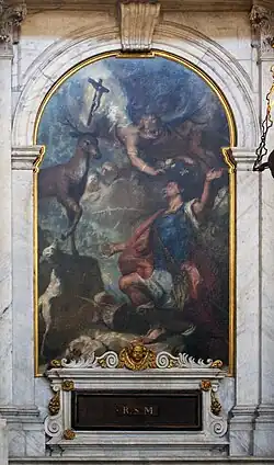 Giuseppe Camerata, La Vision de Saint Eustache (ap. 1710).