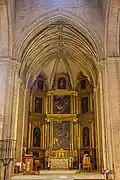 Retable majeur de l'église, commencé en 1629, contient des peintures de Francisco de Zurbarán et des frères Polanco.