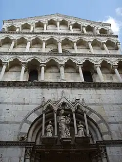Détail de la façade.