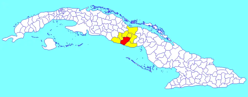 Municipalité de Sancti Spíritus dans la province de Sancti Spíritus