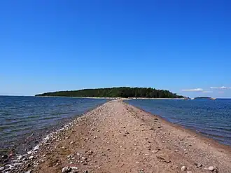 Sandön et sa péninsule.