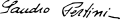 Signature de Sandro Pertini