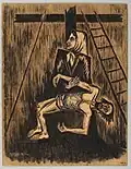 Sans Titre - Le Christ au pied de la croix sur les genoux d'une femme (années 1960-1970), Musée d'art et d'histoire de Saint-Brieuc.