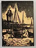 Sans titre - Bateaux à marée basse (n.d.), Musée d'art et d'histoire de Saint-Brieuc.