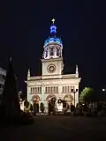 Église de la sainte-croix, la nuit