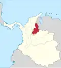 L'État souverain de Santander en 1863.
