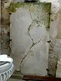 Dalle funéraire d'un chevalier et de sa femme.