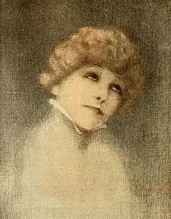 Illustration d'un article de Sarah Bernhardt paru dans Harper's Bazaar, 1918.