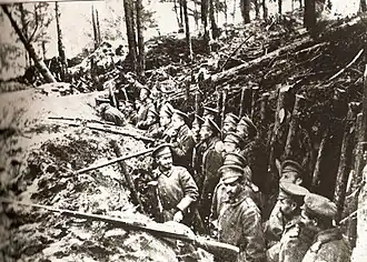 Troupes russes à Sarikamish, 1914.