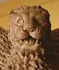 Détail du Chapiteau aux lions d'Ashoka à Sarnath, IIIe siècle av. J.-C.