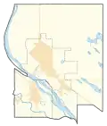 Frontière de la circonscription en 2022.