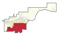 Frontière de la circonscription en 2022.