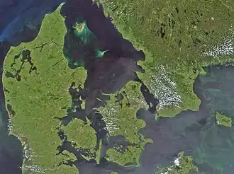 carte : Géographie du Danemark