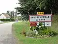 Entrée de l'agglomération.