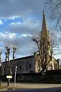 Vue nord-ouest de l'église (mars&nbsp;2012).
