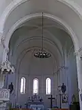 La nef de l'église du XIXe&nbsp;siècle