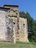 Vue sud du chevet de l'église (juil.&nbsp;2009)