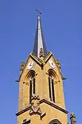 Le clocher de l'église.