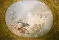 Fresque de Giovanni Scajario (1726-1792), Anges et Chérubins, plafond du palais Pisani de San Stefano à Venise.
