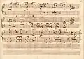 partition manuscrite