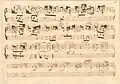 partition manuscrite