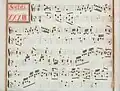 partition manuscrite