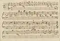 partition manuscrite