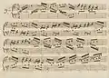 partition manuscrite
