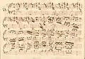 partition manuscrite