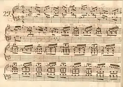 partition manuscrite