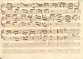 partition manuscrite