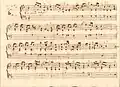 partition manuscrite