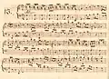 partition manuscrite format à l'italienne