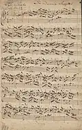 partition manuscrite