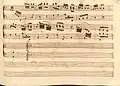 partition manuscrite