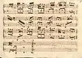 partition manuscrite