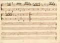 partition manuscrite
