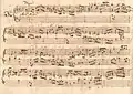 partition manuscrite