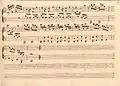 partition manuscrite