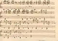 partition manuscrite