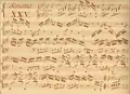 partition manuscrite