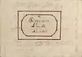 page de titre avec encadré pendant la date de 1757