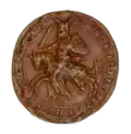 Sceau équestre d'Ulrich von Werd, landgrave de Basse-Alsace (vers 1334).